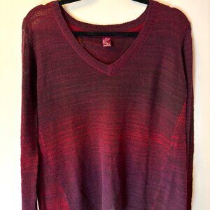 NWOT - Prana Julien Yoga Sweater, V Neck Open Cross Split Back